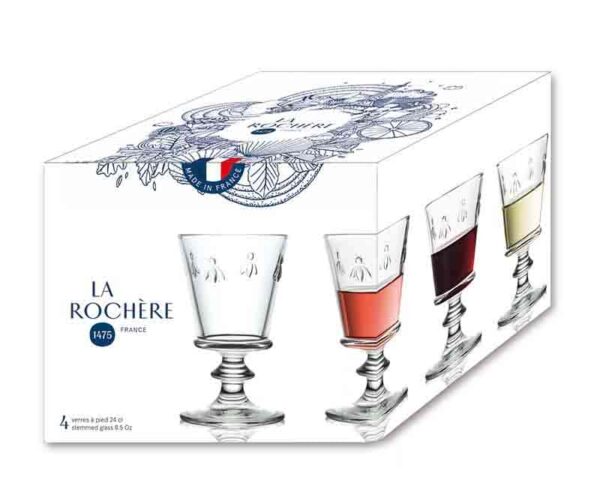 Набор из 4 бокалов для вина La Rochere Abeille 240 мл Posuda Moskva