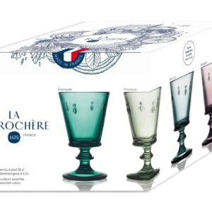 Набор из 4 разноцветных бокалов для вина La Rochere Abeille 240 мл 14