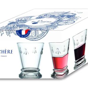 Набор из 4 разноцветных стаканов La Rochere Abeille 260 мл 10