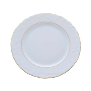 Набор плоских тарелок 21 см Repast Rococo с зол полос 59847 Посуда Москва
