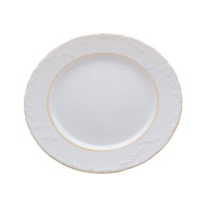 Набор плоских тарелок 25 см Repast Rococo с зол полос 59846 Посуда Москва
