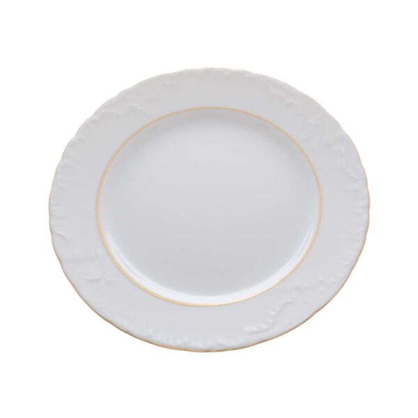 Набор плоских тарелок 25 см Repast Rococo с зол полос 59846 Посуда Москва