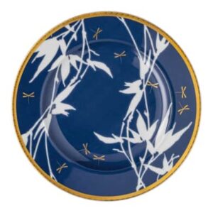 Тарелка десертная Rosenthal Турандот 18 см синий золотой кант Посуда Москва