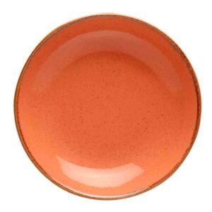 Тарелка глубокая Porland Seasons Orange 26 см безбортовая оранжевый Posuda Moskva