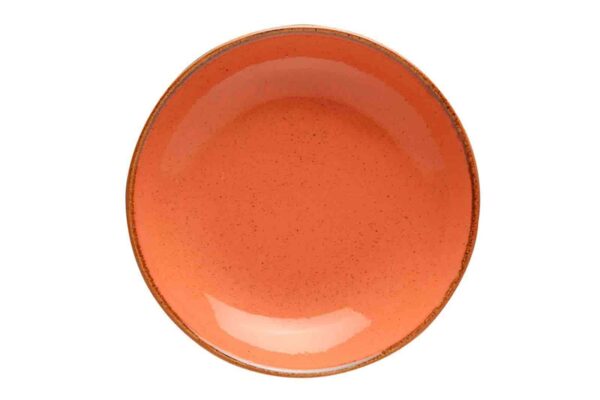 Тарелка глубокая Porland Seasons Orange 26 см безбортовая оранжевый Posuda Moskva