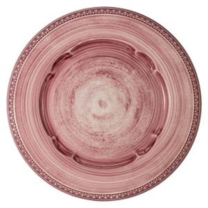 Тарелка обеденная Matceramica Augusta розовая 27 см Posuda Moskva
