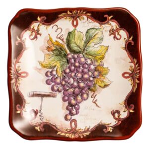 Тарелка пирожковая Certified Int Виноделие Красный виноград-1 15 см Посуда Москва