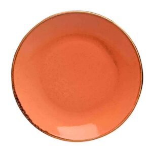 Тарелка Porland Seasons Orange 28 см безбортовая оранжевый Posuda Moskva