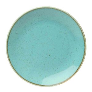 Тарелка Porland Seasons Turquoise 18 см безбортовая бирюзовый Posuda Moskva