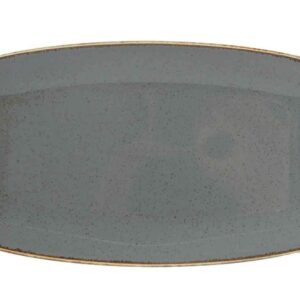 Тарелка прямоугольная Porland Dark Grey Seasons 3118 см темно-серый Posuda Moskva
