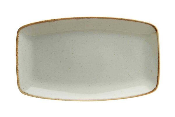 Тарелка прямоугольная Porland Seasons Grey 31x18 см серый Posuda Moskva