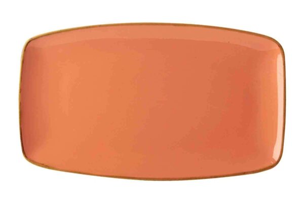 Тарелка прямоугольная Porland Seasons Orange 31x18 см оранжевый Posuda Moskva