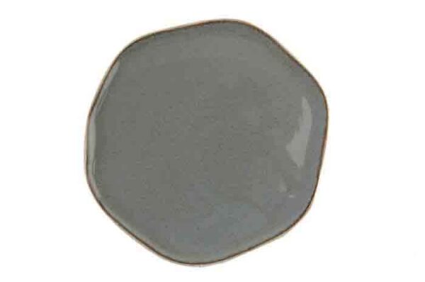 Тарелка с волнообразным краем Porland Dark Grey Seasons 27 см темно-серый Posuda Moskva