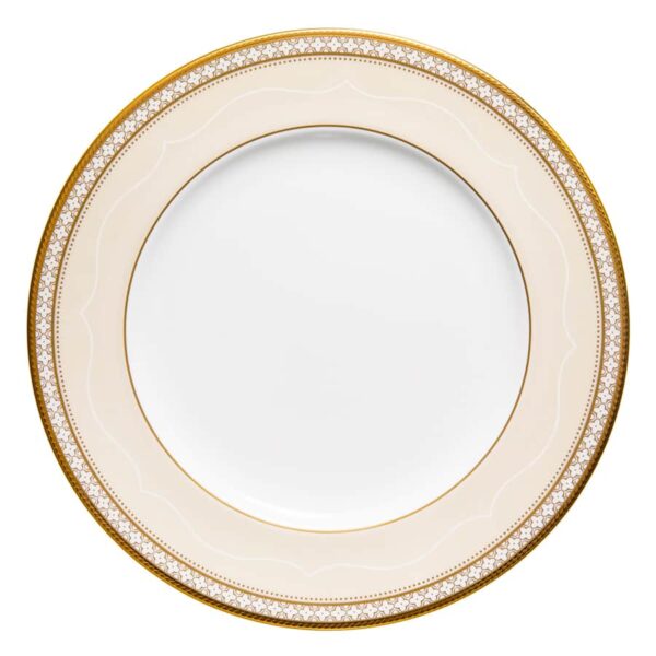Тарелка закусочная Noritake Трефолио золотой кант 22 см Посуда Москва
