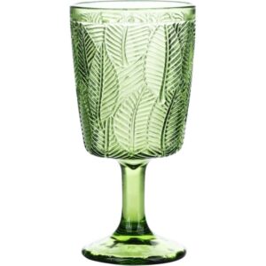 Бокал для вина Glassware Листва 340 мл зеленый