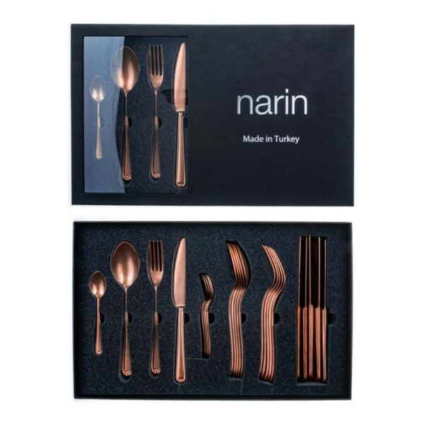 Набор столовых приборов Narin Anatolia Retro Copper 6 перс 24 пр