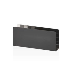 Салфетница Narin Black Soft Touch 15x6 см матовый