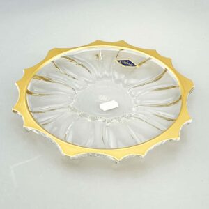 Блюдо Aurum Crystal Плантика Голд 20 см posuda-moskow