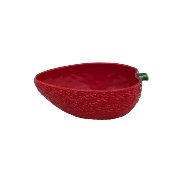 Салатник овальный Bordallo Pinheiro Strawberries 24 см posuda-moskow