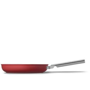 Сковорода Smeg 28 см красная без крышки posuda-moskow