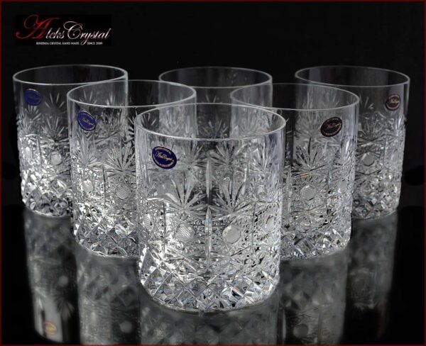 Стаканы для виски Aleks Crystal Холодные Цветы posuda-moskow