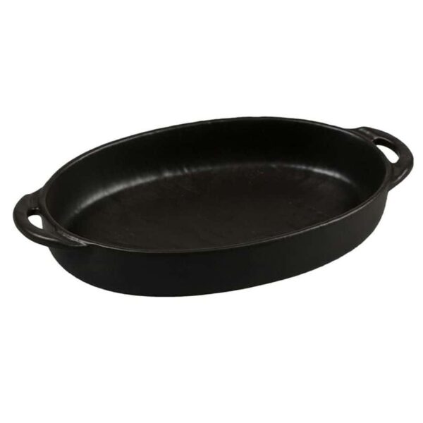 Блюдо овал Black Star P L Proff Cuisine 22.5x15 см h4 см 500 мл с ручками posuda moskow