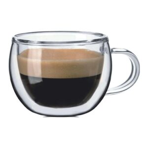 Чашка для кофе Термостекло P L Proff Cuisine 80 мл двойные стенки posuda moskow