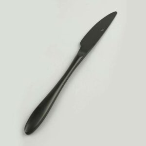 Нож столовый PVD Alessi-Black P L Proff Cuisine 23.5 см матовый черный posuda moskow