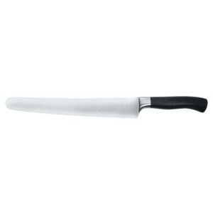 Нож кондитерский Elite P L Proff Cuisine 25 см волнистое лезвие кованый черная ручка posuda moskow