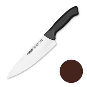 Нож поварской Pirge 19 см коричневая ручка posuda moskow