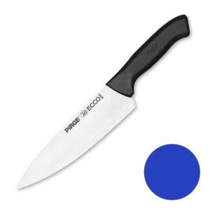 Нож поварской Pirge 19 см синяя ручка posuda moskow