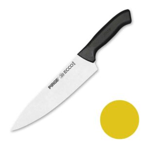 Нож поварской Pirge 21 см желтая ручка posuda moskow