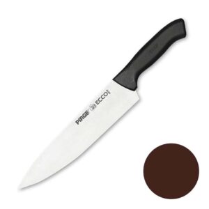 Нож поварской Pirge 25 см коричневая ручка posuda moskow