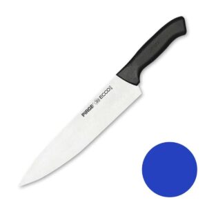 Нож поварской Pirge 25 см синяя ручка posuda moskow