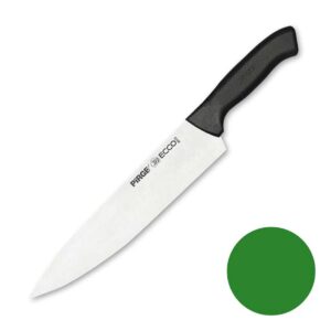 Нож поварской Pirge 25 см зеленая ручка posuda moskow