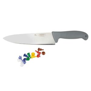 Нож поварской Pro-Line P L Proff Cuisine 15 см с цветными кнопками серая ручка posuda moskow