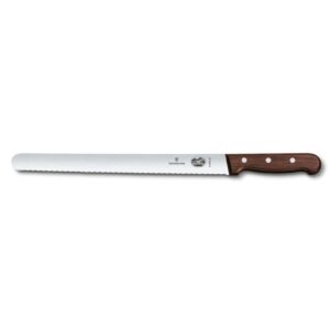 Нож слайсер Victorinox Rosewood 30 см волнистое лезвие posuda moskow