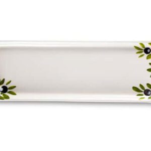 Блюдо прямоугольное Edelweiss Томаты и оливки 30х10 см