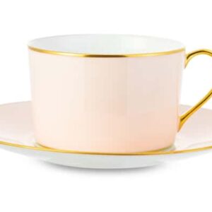 Чашка чайная с блюдцем Legle Под солнцем 250 мл бледно розовая