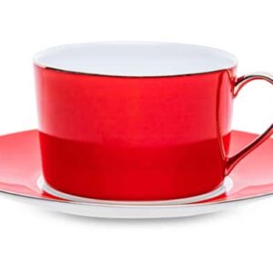 Чашка чайная с блюдцем Legle Под солнцем 250 мл красная 2088 GB