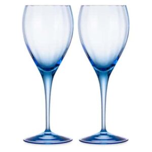 Набор бокалов для белого вина Moser Оптик 250 мл 2 шт аквамарин