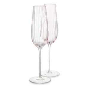 Набор бокалов для шампанского Nude Glass Round Up Dusty Rose 200 мл 2 шт розов