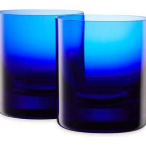 Набор стаканов для виски Moser Виски сет 370 мл 2 шт темно синий