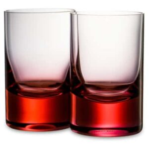Набор стаканов для воды Moser Виски сет 220 мл 2 шт розалин