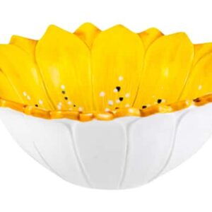 Салатник 3D Edelweiss Маргаритка 26х26х8см желтый