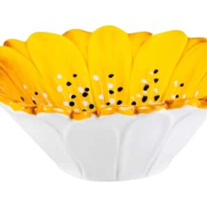 Салатник порционный 3D Edelweiss Маргаритка 16х16х5 см желтый