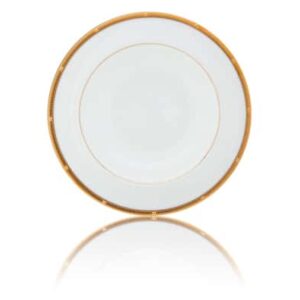 Тарелка суповая Noritake Рочель Золотой кант 21.5 см