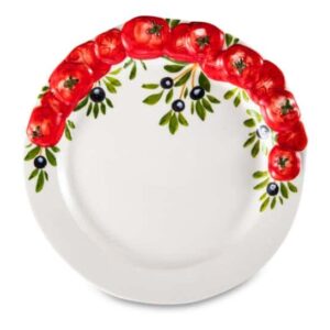 Тарелка закусочная Edelweiss Томаты и оливки 22 см EDW-635P
