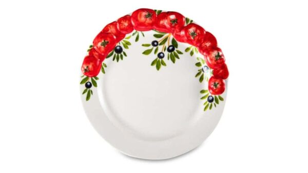 Тарелка закусочная Edelweiss Томаты и оливки 22 см EDW-635P
