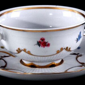 Бульонница Bavarian Porcelain Венеция Роза красная posuda-moskow